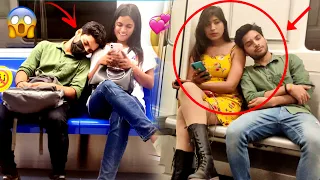 SLEEPING ON STRANGERS IN THE METRO PRANK || EPIC REACTIONS || RAM ARANY