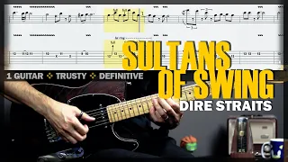 Sultans of Swing | Guitar Cover Tab | Guitar Solo Lesson | Fingerstyle | BT w/ Vocals 🎸 DIRE STRAITS