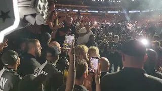 Jake Paul ring walk out and gets Booed