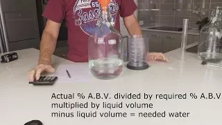 How to Dilute Your Alcohol...