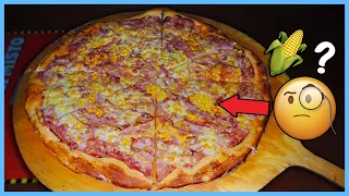 Eating a Giant Pizza With Corn on Top! Czech Food Challenges!