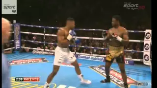 Anthony Joshua vs Charles Martin KO 2 Round Full Fight 9/4/2016