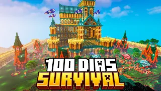 SOBREVIVI 100 DIAS CONSTRUINDO no Minecraft Survival - O Filme