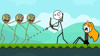 Stick Shot (weegoon) Stickman vs Zombie - all level (1-50) Gameplay walkthrough Android
