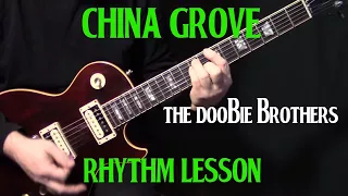 how to play "China Grove" on guitar by the Doobie Brothers | electric guitar lesson | RHYTHM