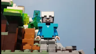 The mountain cave LEGO Minecraft Stop motion