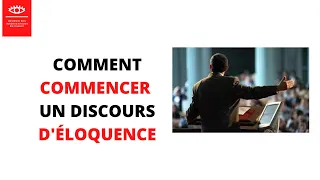 Comment commencer un discours d'éloquence