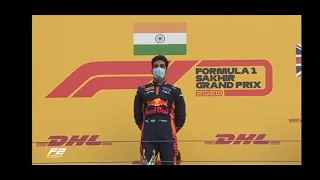 Indian national anthem on f2 podium