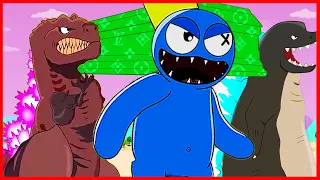 TEAM GODZILLA vs Rainbow Friends with Fingers - Coffin Dance Meme Cover