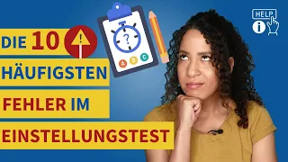 Einstellungstest | Eignungstest: Die 10 häufigsten Fehler (2024) #einstellungstest