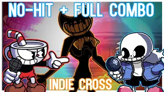 FULL COMBO + NO-HIT on Indie Cross | FNF Full Mod + Bonus