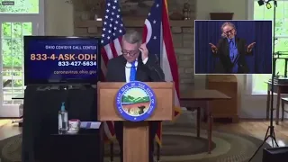 State of Ohio Governor DeWine full media conference addressing coronavirus in Ohio 9/1/2020.