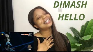 Listening and reacting to HELLO performed by DIMASH