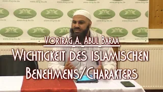 WICHTIGKEIT DES ISLAMISCHEN BENEHMENS/CHARAKTERS mit A. Abul Baraa am 06.12.2019 in Braunschweig