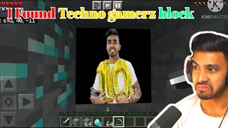 I found techno gamerz block in minecraft || minecraft gameplay 65 #minecrafttechnogamerztakingghast