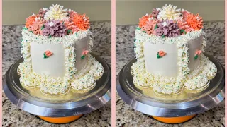 Spring flower birthday cake