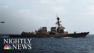 Missile Attack Targets U.S. Navy Ship Off Yemen For Second Time | NBC Nightly News