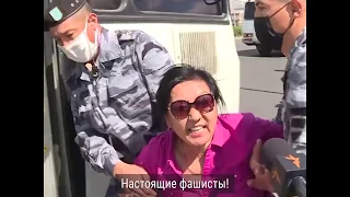 Задержания митингующих в Казахстане