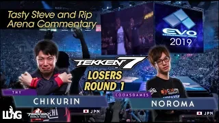 Chikurin vs Noroma - EVO 2019 Losers Round 1 - Tekken 7