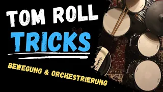 Various tom roll movements & tricks on the complete drum kit