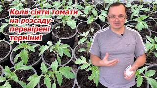 How to correctly calculate the sowing time of tall tomatoes.