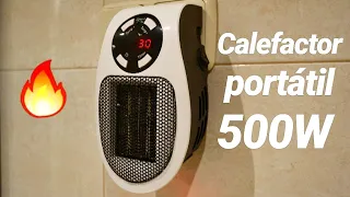 Calefactor portátil 500W con mando a distancia🔥