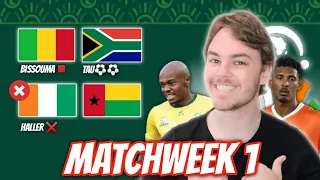 AFCON 2023 Matchweek 1 Predictions!