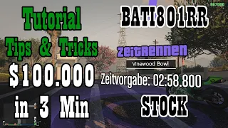 GTA 5 Zeitrennen /Time Trial Tutorial: Vinewood Bowl - BATI801RR Ungetunt - 2:45.999 - Easy Money