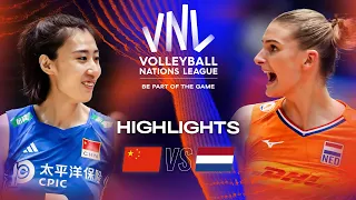 🇨🇳 CHN vs. 🇳🇱 NED - Highlights Week 1 | Women's VNL 2023