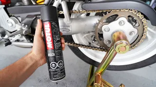 How to Clean & Lube Your Motorcycle Chain!