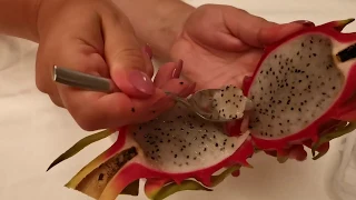 Как правильно есть драконий фрукт/How to eat dragon fruit