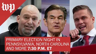 Full primary night coverage from Pennsylvania and North Carolina - 5/17 (FULL LIVE STREAM)