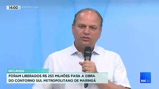 Deputado Ricardo Barros fala sobre a visita do presidente Jair Bolsonaro em Maringá