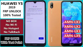 Huawei Y5 2019 FRP Bypass Google Account Unlock | Huawei AMN-LX2AMN-LX1AMN-LX3AMN LX9/ FRP Unlock