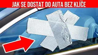 Škoda, že jsem to neznal dříve. Úžasný trik, jak se dostat do auta bez klíče...