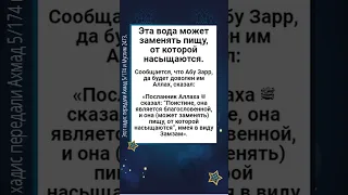 Эта вода может заменять пищу, от которой насыщаются.