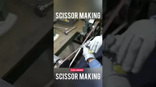Process of making hair cutting scissors