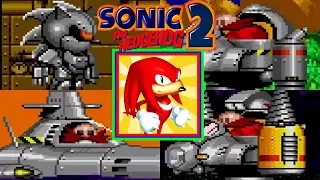 Sonic the Hedgehog 2: All Bosses (As Knuckles) (No Damage) (With PERFECT Ending)