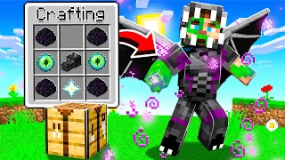 CRAFTING ENDER DRAGON ARMOR AND WEAPONS IN MINECRAFT!