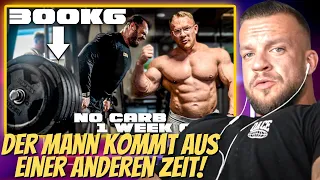 Maschine Emir Omeragic rudert einfach 300Kg kurz vor dem Wettkampf! William Niewiara Live Reaktion