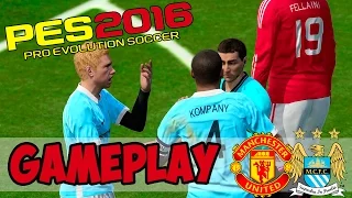 [TTB] PES 2016 Full Gameplay - Manchester United vs Manchester City - The way to play!