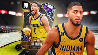 FREE DARK MATTER TYRESE HALIBURTON GAMEPLAY! THIS CARD HAS ONE BIG PROBLEM IN NBA 2K24 MyTEAM!