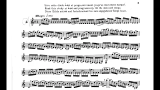 32 Studies for clarinet. C. Rose. Nº4 Allegro.