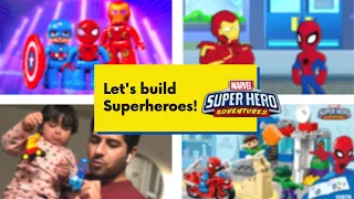 🌟Duplo Lego Marvel Superheroes with Iron Man, Spiderman,Captain America|Pretend & Play|KidsAaravShow