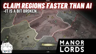 Claim regions faster than the AI in Manor Lords. 3 regions before 1.5 years!