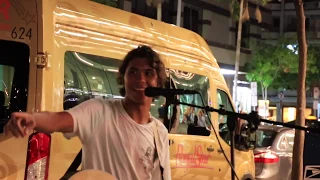 2019.Aug Kalakaua Street Singer Connor Johnson 2