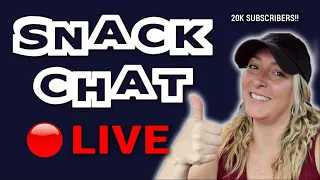 🔴 SNACK CHAT: WE HIT 20K SUBSCRIBERS! (Live Stream) // Travel Snacks