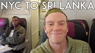 Flying From NYC to Sri Lanka (Qatar Airways) Travel Vlog