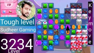 Candy crush saga level 3234 । Tough level । No boosters । Candy crush 3234  help । Sudheer Gaming
