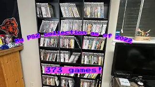 My PS2 collection as of 2022. 373 games